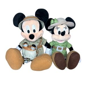 Mickey Minnie Mouse Binoculars Plush Safari Disney Parks Animal Kingdom 11 inch